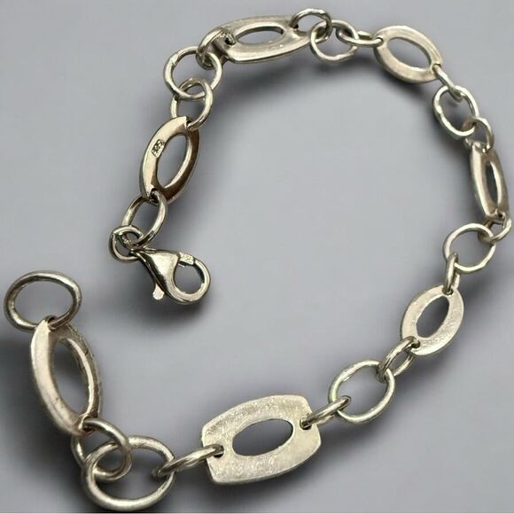 BOLD STERLING SILVER BEAD BRACELET – CLASSIC 925 HEAVYWEIGHT STYLE FOR WOMEN - Picture 1 of 17